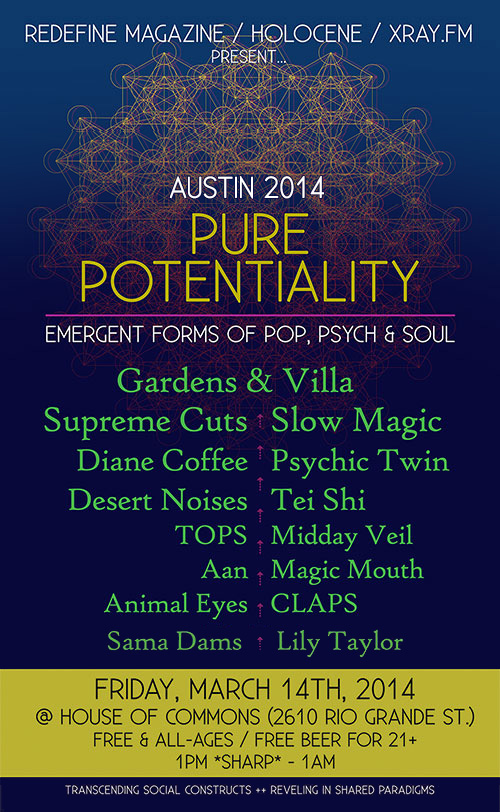 PURE POTENTIALITY: Emergent Forms of Pop, Psych & Soul